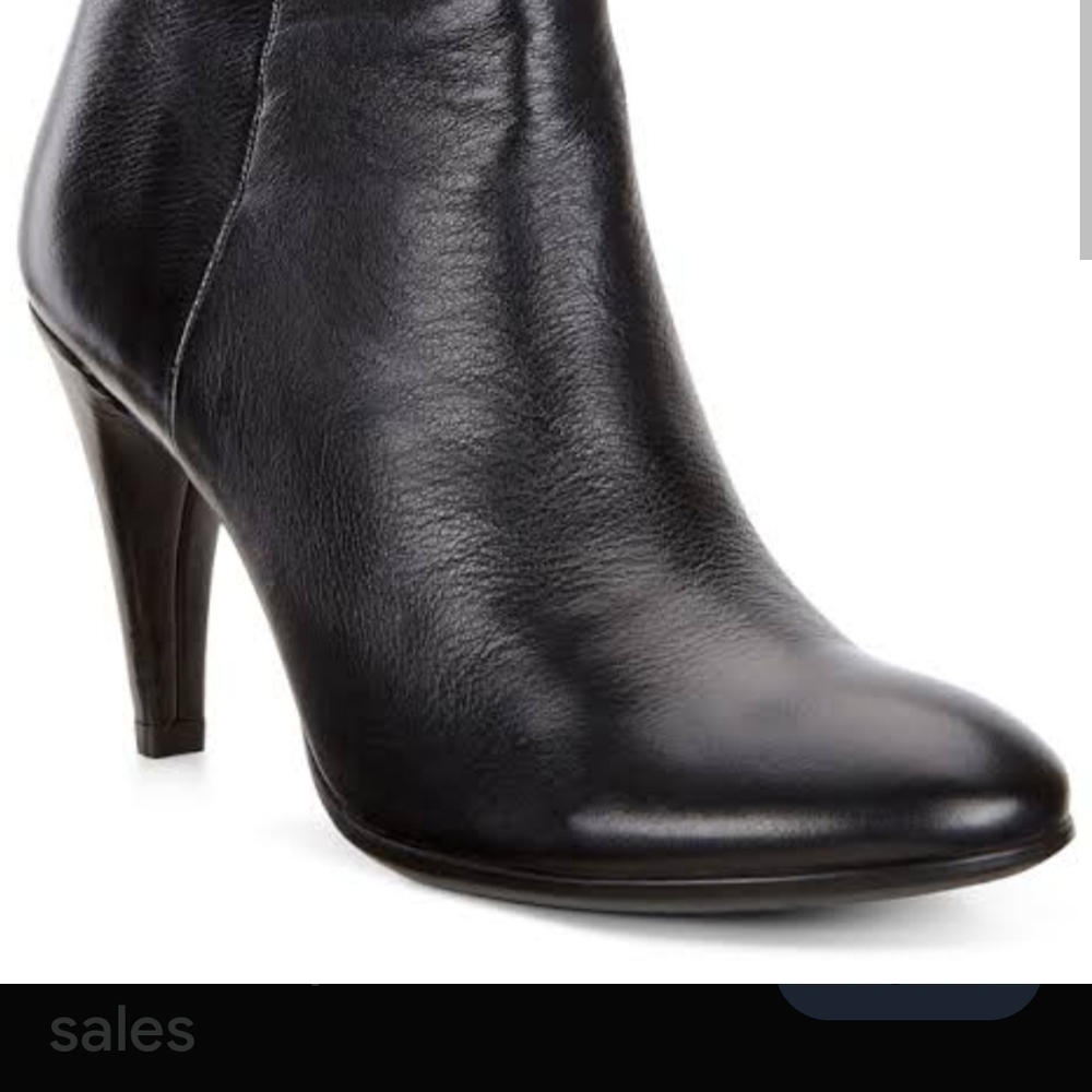 Elegant Black Leather Ankle Boots